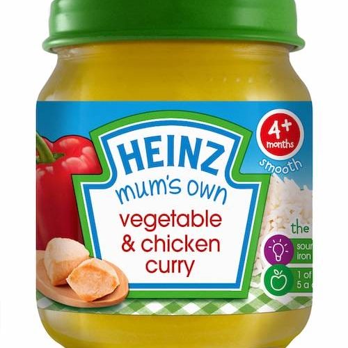 Heinz Mum's Own Vegetable & Chicken Curry 4 Months+ 120 g
