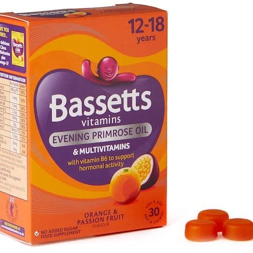 Bassetts Soft & Chewy Age 12+ Multivitamin Orange & Passion Fruit 30 Tablets